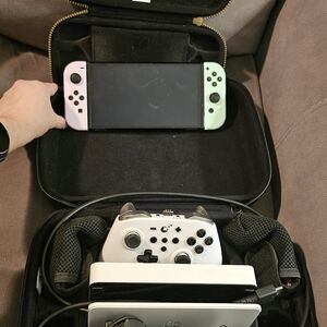 Nintendo Switch OLED with Pastel Neon Joy-Con